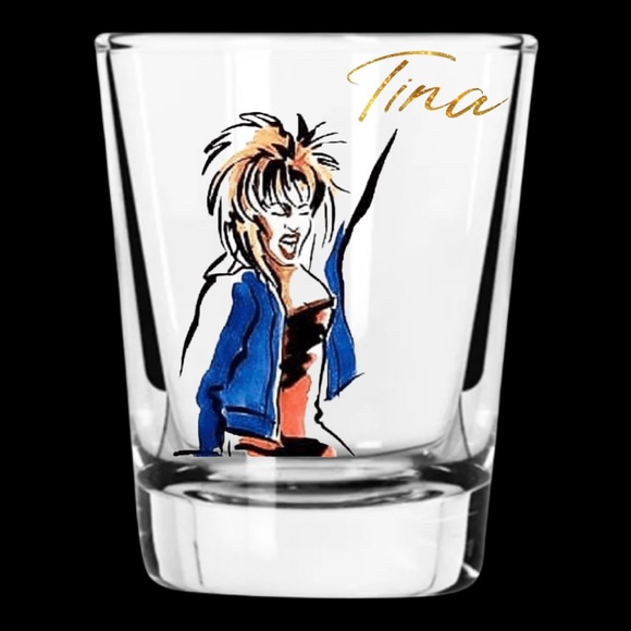 Tina Turner collectible shotglasses, Set of 4 - Picture 4 of 4